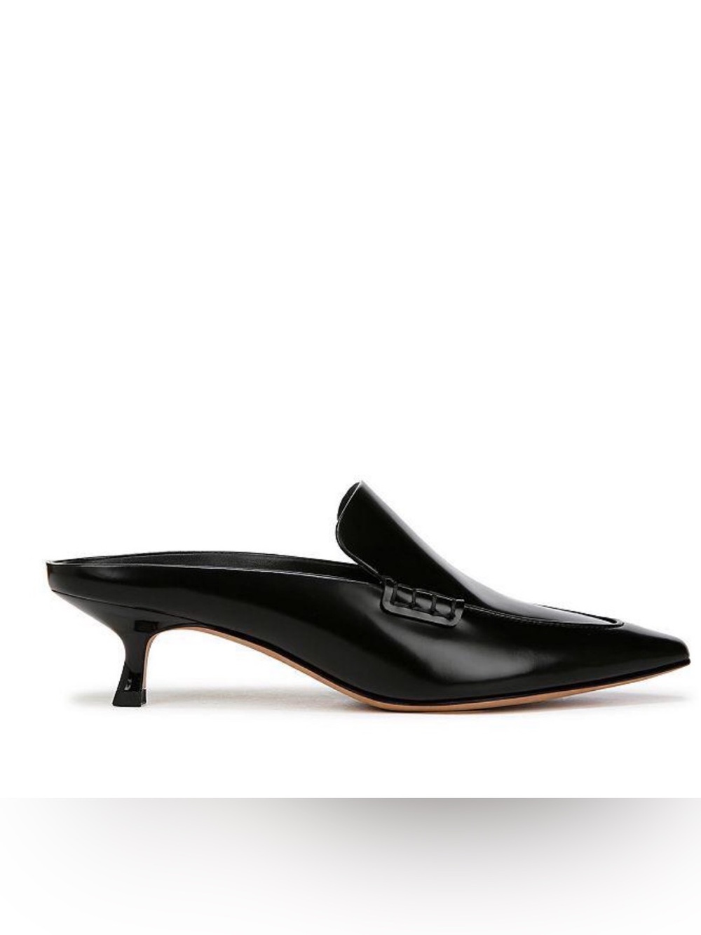 Vince Samy Pointed Toe Kitten Heel
Loafer Mule In Ganache EUC Size40 / US9 Black - Picture 9 of 12